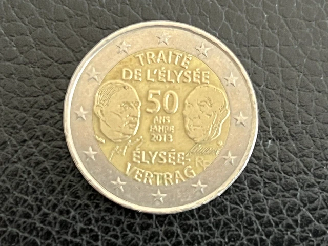 Piece Traite De L Elyse 50 Ans 2 Euros Valeur