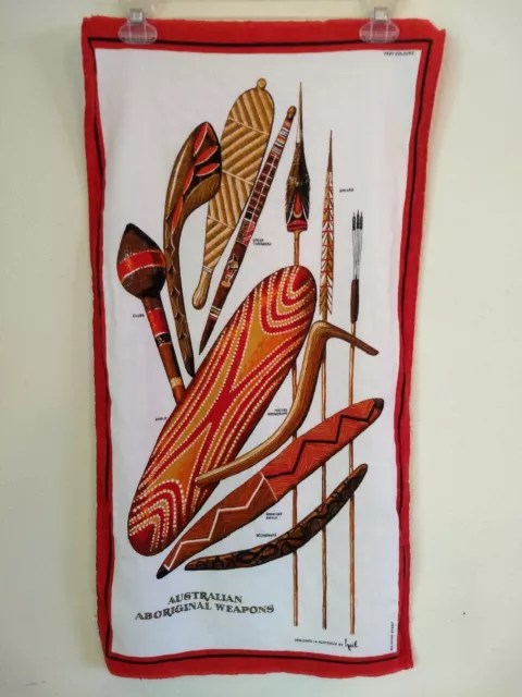 Heil Linen Banner Tapestry Wall Hanging Australian Aboriginal Weapons Poland
