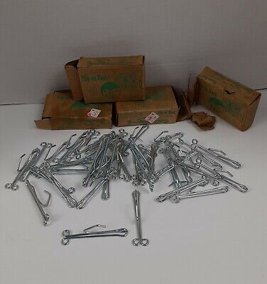 Vintage Hooks / Set of 42 as pictured/ see measurements in pictures/ Patina