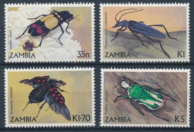 [BIN18500] Zambia 1986 Insects good set very fine MNH stamps