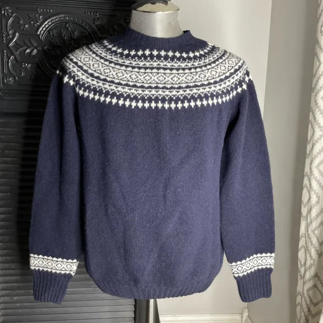 HOWLIN BY MORRISON Fair Isle Sweater Scotland Wool Men’s Large $160.00 ...
