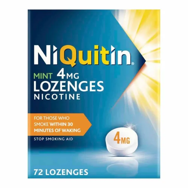 NiQuitin neuwertige Lutschtabletten 4 mg 72 Lutschtabletten Neu