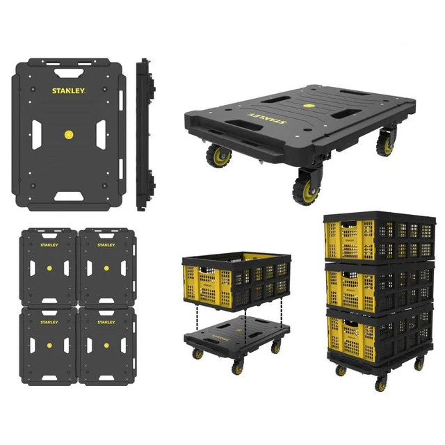 Stanley carrello piattaforma carico 137 kg carrello trasporto carrello manuale carrello magazzino Stanl