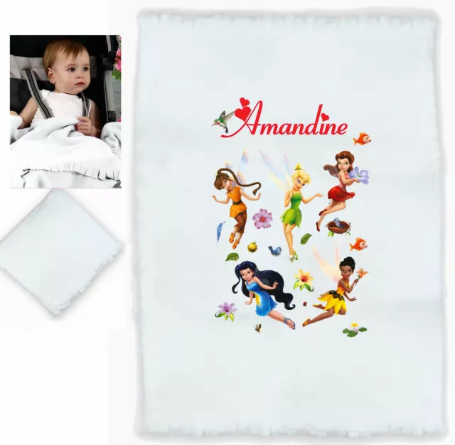plaid bébé personnalisé cadeau naissance prenom texte choix réf 24