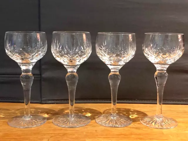 Stuart Crystal Ludlow Pattern Hock Wine Glasses 3