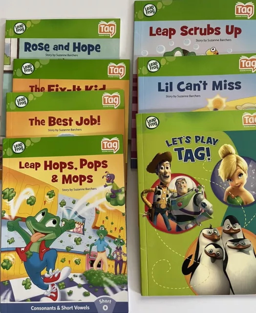 Leap Frog TAG Reading System BOOK LOT of 7 Books