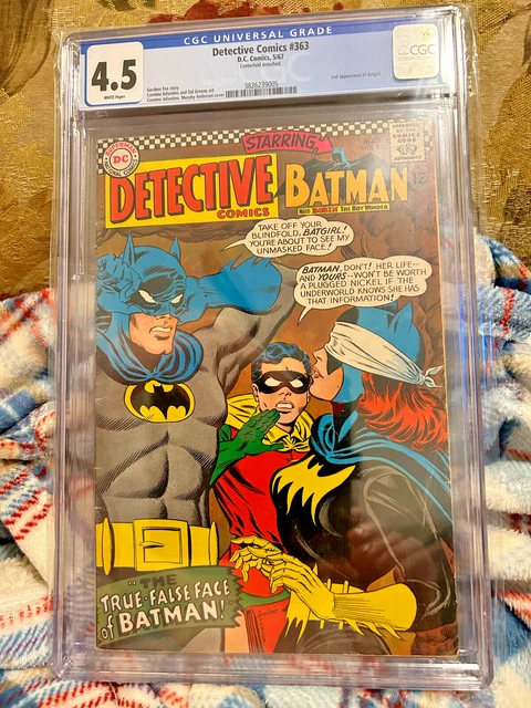 Detective Comics 363 CGC 4.5 Batman 2nd appearance of Batgirl 1967 White Pages