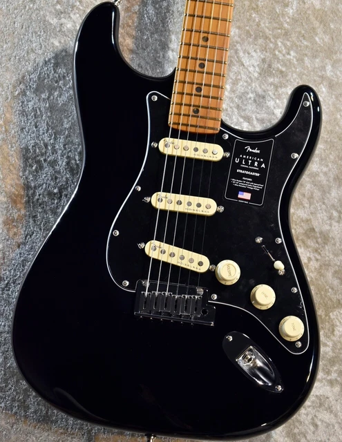 Fender Fsr American Ultra Stratocaster Roasted Maple Neck Black *Gh812 Fender Fsr American Ultra Stratocaster Roasted Maple Neck Black *Gh812
