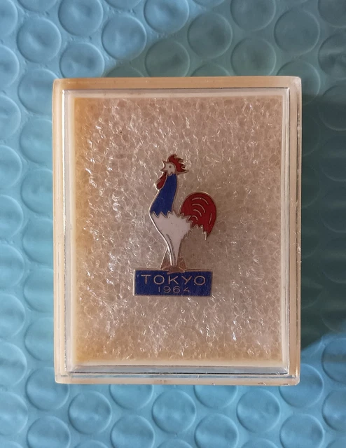 Jeux olympiques d'hiver d'Innsbruck 1964 - insigne de ski olympique vintage - France