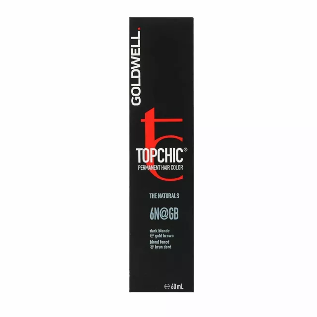 Goldwell Topchic The Naturals 6N@GB Dark Blonde @ Gold Brown Hair Color 60ml