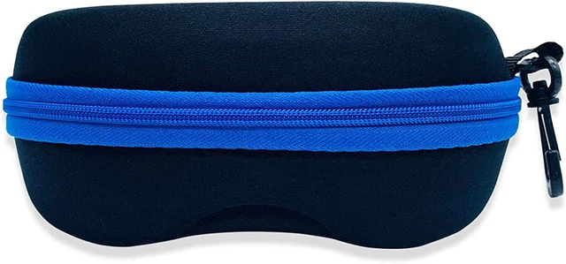 Folaxshoo Sunglasses Case Storage Cases Safety Glasses Holder Box with Cleaning