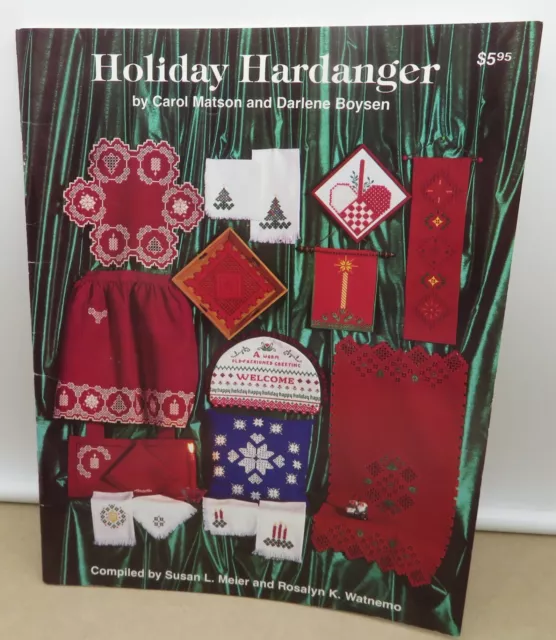 1991 HOLIDAY HARDANGER EMBROIDERY Pattern Booklet