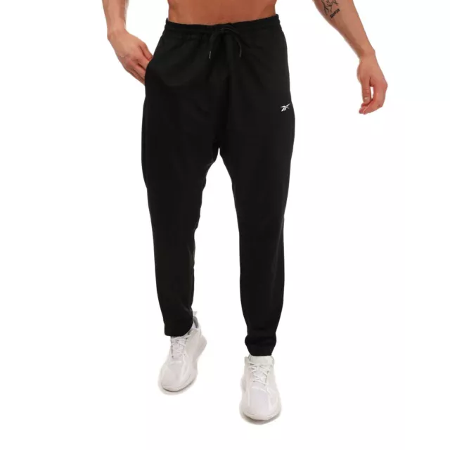 Men's Trousers Reebok Workout Ready Slim Fit Track Pants in Black
