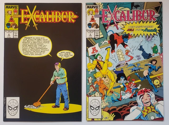 Excalibur #4 + #5.  Marvel Comics.  Lot Of Two