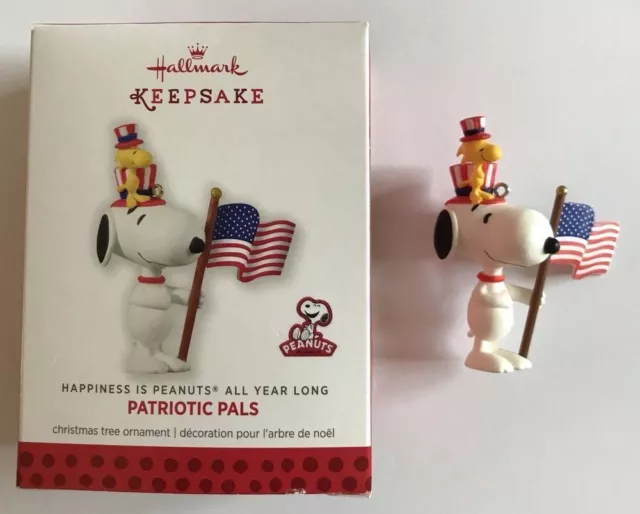 Snoopy Peanuts Hallmark 2013 Patriotic Pals USA 12 Months of Fun #12 4th of July 2