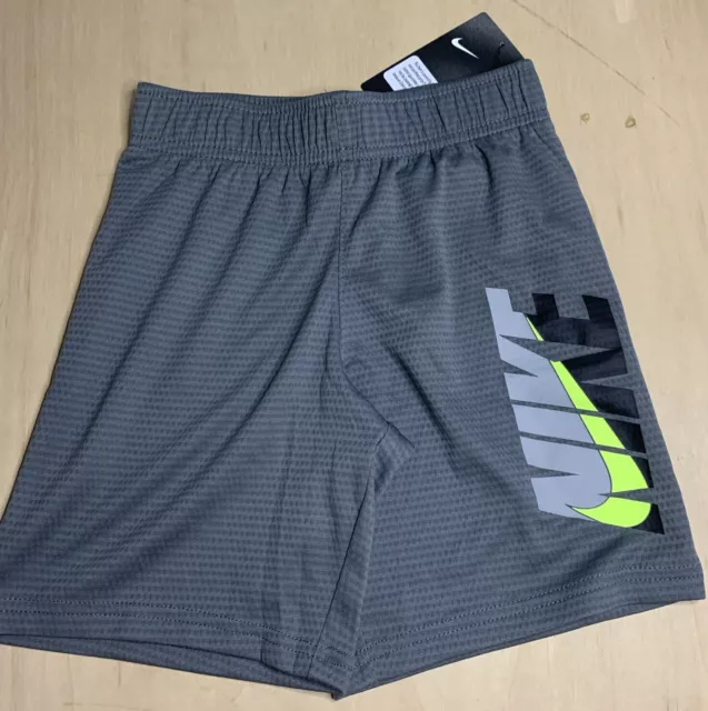 Nike Athletic Shorts Smoke Grey Youth Size 7 New With Tags Free Shipping