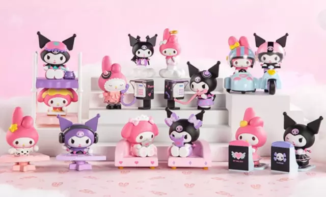 MINISO Sanrio Characters Fluffy Rabbit Series Confirmed Blind Box Figure  HOT