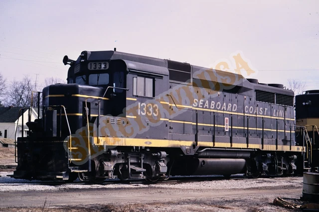 Vtg 1973 Train Slide 1333 SCL Seaboard Coast Line Railroad X3M104
