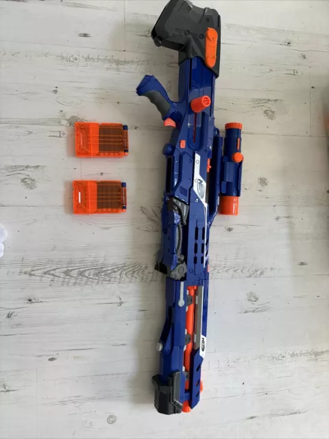 Nerf gun Elite Longshot cs-6 sniper rifle 2006 with 2 mags full of bullets