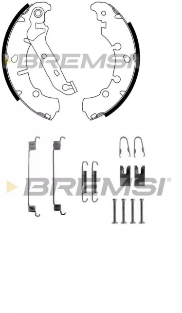 Rear Brake Shoes And Fitting Kit  for: Ford Fiesta MK5  ABS Models, MK6 03-09