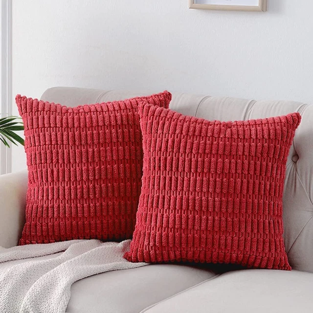 Fancy Homi 2 Packs Sage Green Decorative Throw Pillow Covers 18x18 Inch for Livi