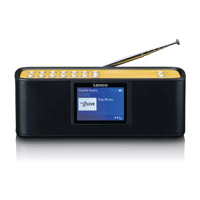 Lenco PDR-045BK - DAB+-Radio mit Bluetooth 5.0 - Schwarz