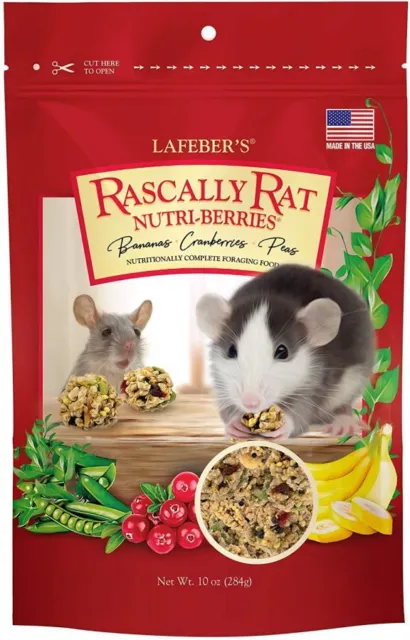 Alimento para ratas adultas Lafeber nutricionalmente completo con plátanos, arándanos y guisantes