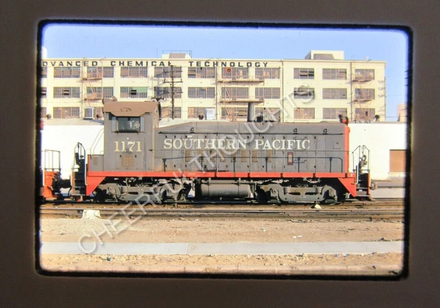 Original '71 Kodachrome Slide SP Southern Pacific 1171 SW900 L.A.   37I50