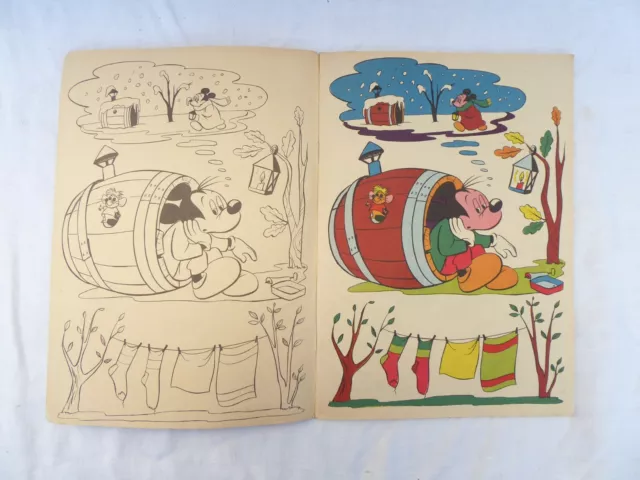 Album De Coloriage / Colouring Book -Mickey Castor / Walt Disney - Ed. Jesco ! 3