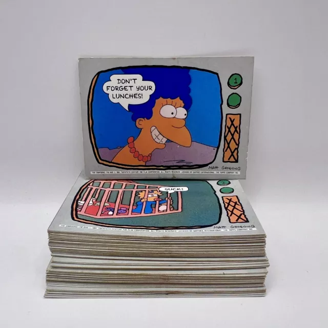 The Simpsons Trading Cards 1991 Topps Matt Groening 67 Cards Free Postage