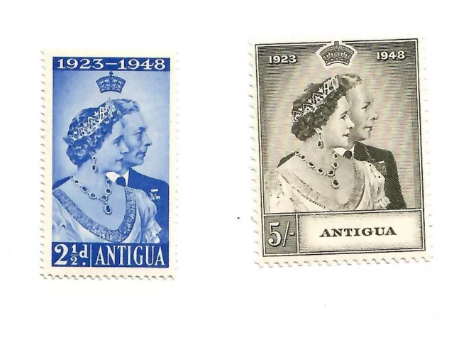 Antigua 1949 Royal Silver Wedding set mint