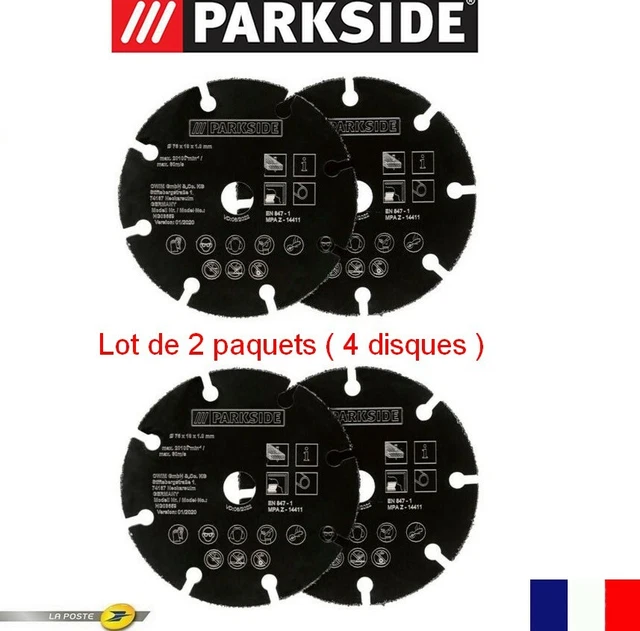 Disque Diamanté Parkside 76mm Pour Tronçonner Et Dégrossir - Compatible Bosch, Neuf Sous Emballage