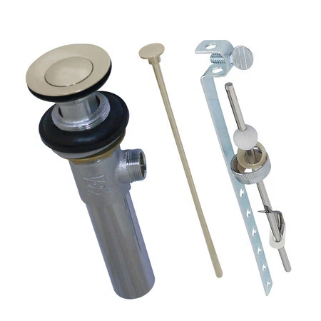 KINGSTON BRASS KB1006 Brass, Bathroom Sink Drain, Pop-Up Drain with Overflow