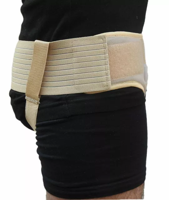 Inguinal Hernia Belt Removable Pressure Pads Heavy Duty Hernia Support Truss 3