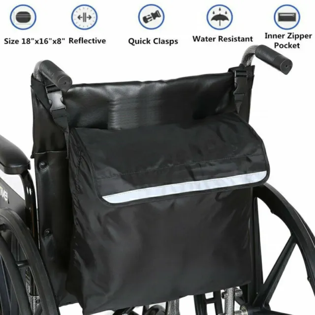 Rollstuhl Tasche Rucksack Einkaufstasche Rollstuhlzubehör Tasche Wheelchair E7Q5