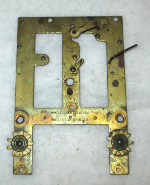 Antique Gilbert clock frame plate parts or repair Stamped Pat; June 3, 1879