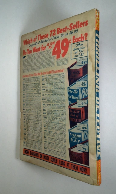 Thrilling Detective Pulp Oct 1942 Vol. 45 #1 GD+ 2.5 2