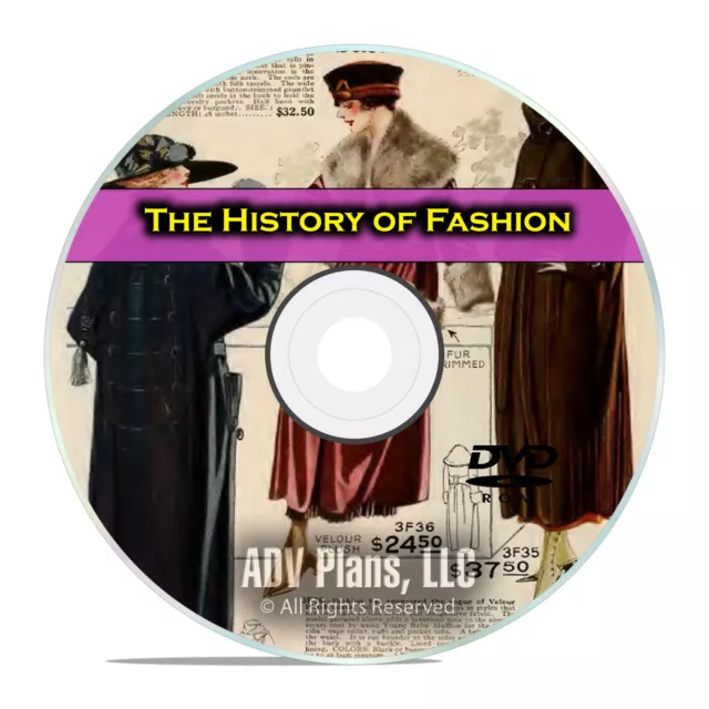 The History of Fashion, Clothing Design Images, Styles, Accessories, DVD E44