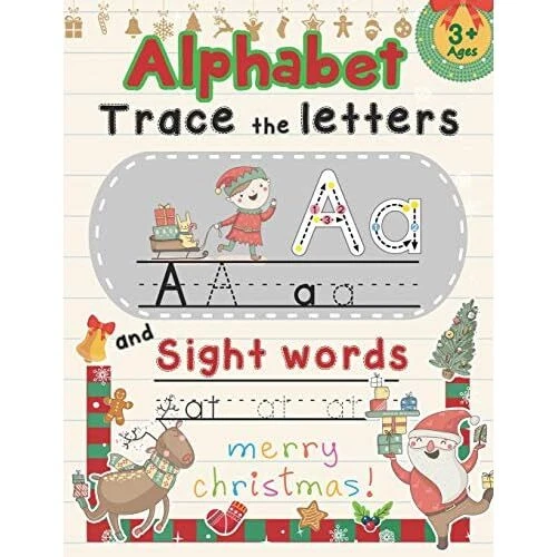ALPHABET TRACE THE Letters and Sight Words Tracing Let Paperback NEW