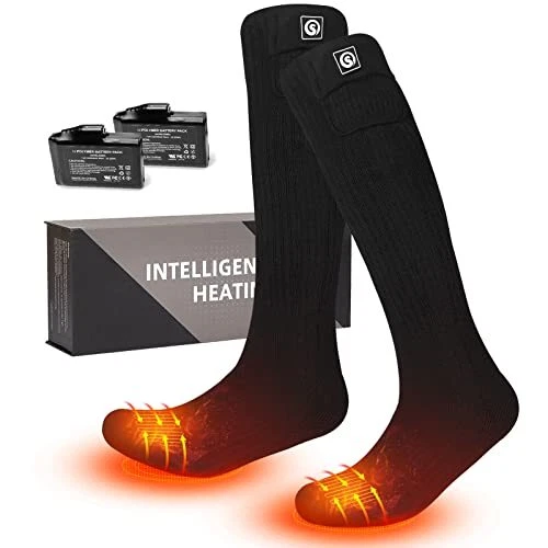 Heated Socks for Men Women Heated Socks Rechargeable with 7.4V 2200mAh Batter...