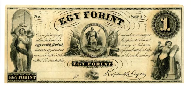 Hungary … P-S141r … 1 Forint … ND(1852) … *AU+*