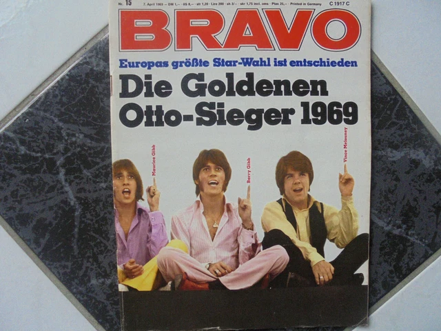 BRAVO 15/1969 TB:Bee Gees/Pierre Brice/Diana Rigg/BONANZA Mike Landon!