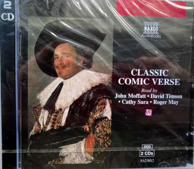 "CLASSIC COMIC VERSE" Carroll,Lear,Belloc,Swift,Keats etc 2 x CD- NEW / SEALED