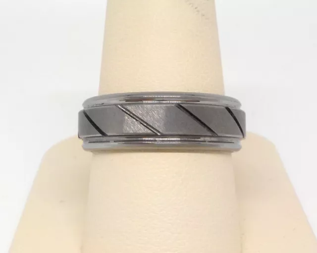 Triton / Fg Men's 7.0Mm Grey Tungsten Carbide Wedding Band Ring