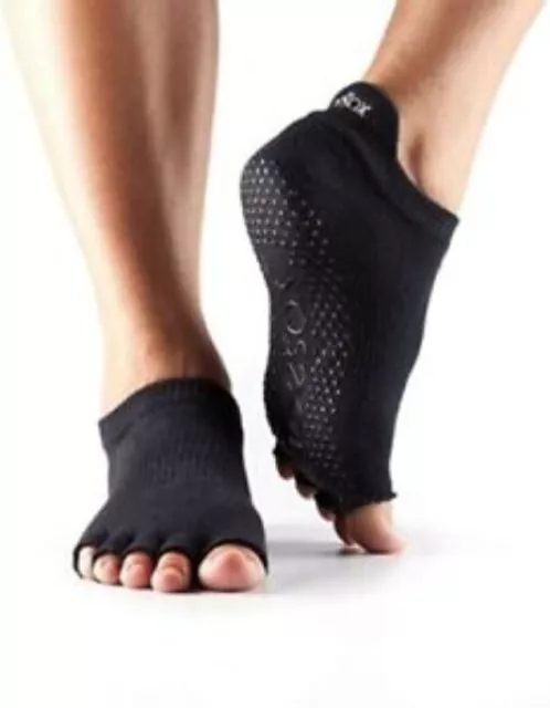Yoga Socks Ballet Fitness Anti-Slip Womens 3 - 5.5 TOESOX Pilates Exercise Grip