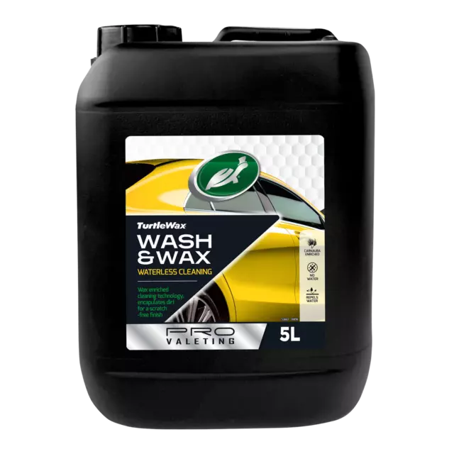 Turtle Wax Waterless Wash & Wax Pro Valeting Range 5ltr