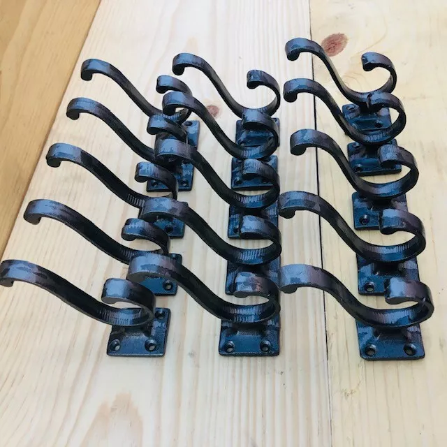 15 Cast Iron Vintage Style Coat Hooks Hat Hook Rack Hall Tree Restoration Hall 2