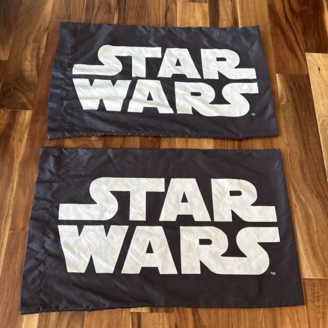 2 Star Wars Pillow Cases Black And White