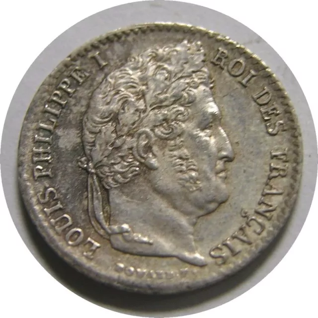elf France 1/4 Franc 1839 A  Silver   Louis Philippe I