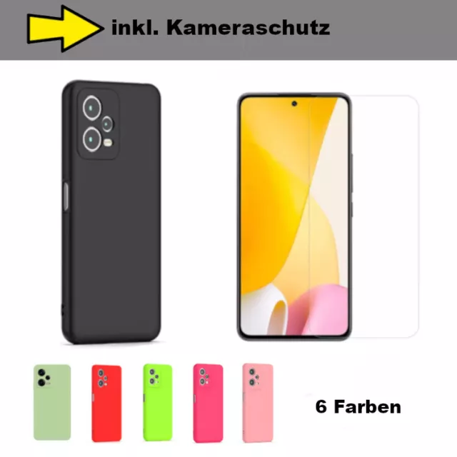 Handy Hülle für Xiaomi Redmi Note 12 5G /12 Pro/ 12 Pro + Hülle + Schutzglas